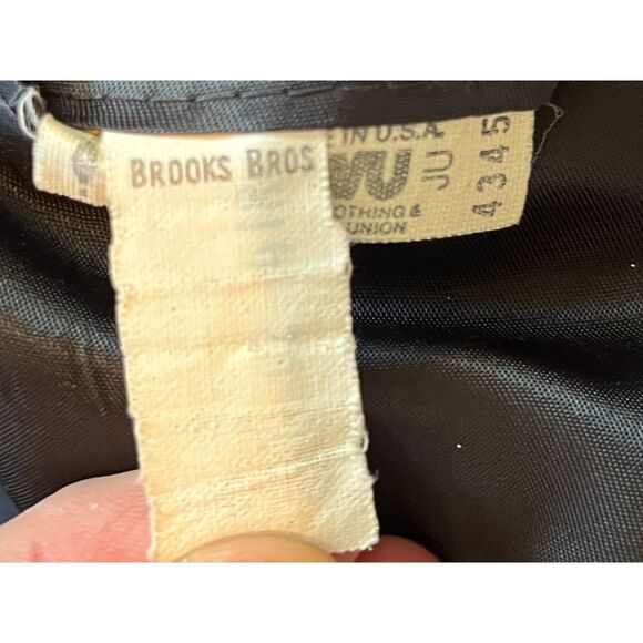 Brooks Brothers Blue Wool 2 Piece Stripe Suit Blazer Jacket Pants Mens Sz Large - Picture 5 of 16